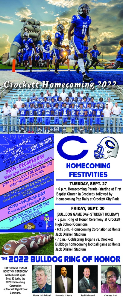 Crockett Homecoming Flyer