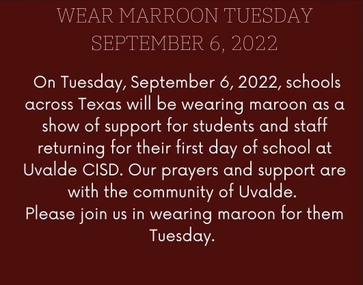 Wear Marion in support of Uvalde ISD