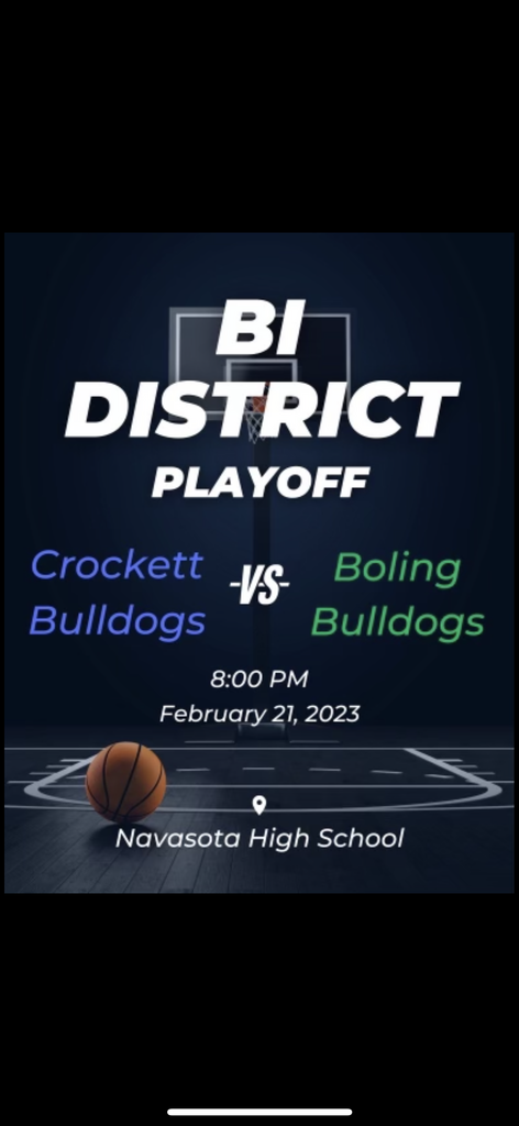 Boys Bi-District playoff flyer